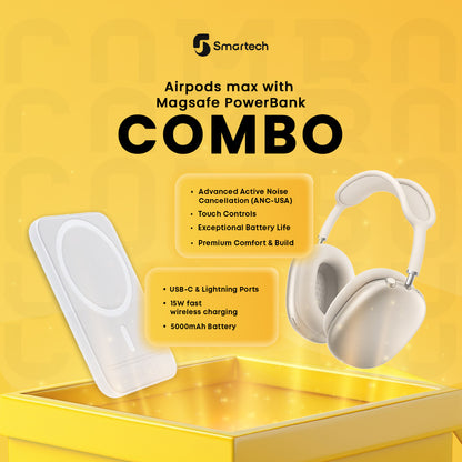 Earpods Max With Magsafe powerbank Combo