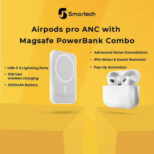 Earpods pro ANC with Magsafe PowerBank Combo