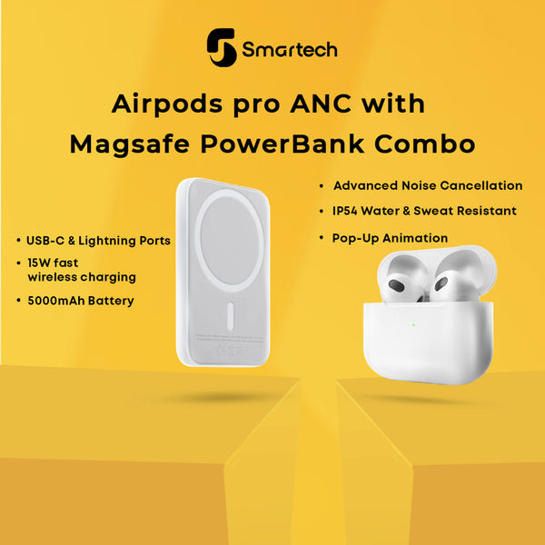 Earpods pro ANC with Magsafe PowerBank Combo